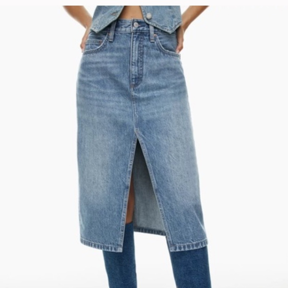 Denim Midi Skirt